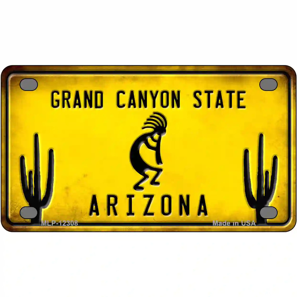 Arizona Kokopelli Novelty Metal License Plate LP-12308 4" x 2.2" (MLP)