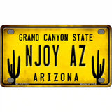 Arizona NJOY AZ Novelty Metal License Plate 4" x 2.2" (MLP)