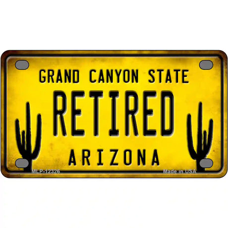 Arizona Retired Novelty Metal License Plate Tag LP-12326 4" x 2.2" (MLP)