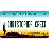 Christopher Creek Arizona Novelty Metal License Plate 4" x 2.2" (MLP)