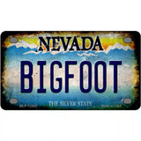 Bigfoot Nevada Novelty Metal License Plate 4" x 2.2" (MLP)