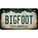 Bigfoot Colorado Novelty Metal License Plate 4" x 2.2" (MLP)