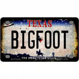 Bigfoot Texas Novelty Metal License Plate 4" x 2.2" (MLP)