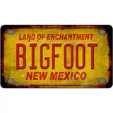 Bigfoot New Mexico Novelty Metal License Plate 4" x 2.2" (MLP)