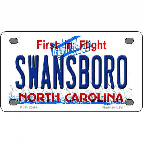 Swansboro North Carolina Novelty Metal License Plate 4" x 2.2" (MLP)