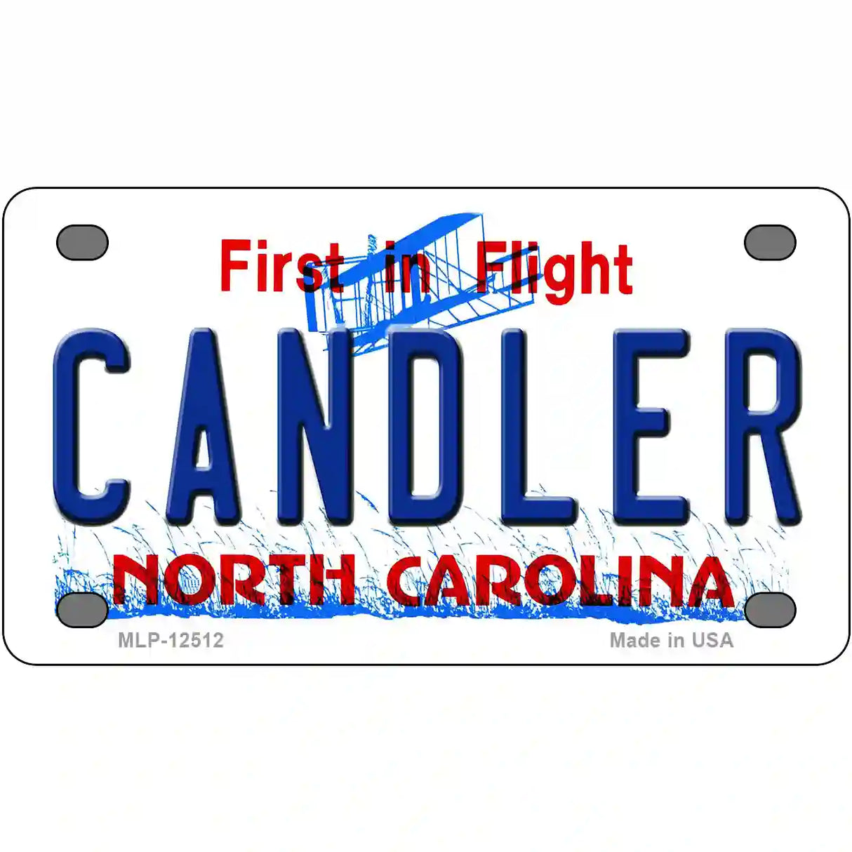 Candler North Carolina Novelty Metal License Plate 4" x 2.2" (MLP)