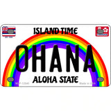 Ohana Hawaii Novelty Metal License Plate 4" x 2.2" (MLP)