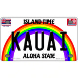 Kauai Hawaii Novelty Metal License Plate 4" x 2.2" (MLP)