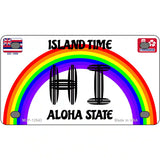 Hawaii Surfboard Novelty Metal License Plate 4" x 2.2" (MLP)