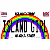 Island Girl Hawaii Novelty Metal License Plate 4" x 2.2" (MLP)