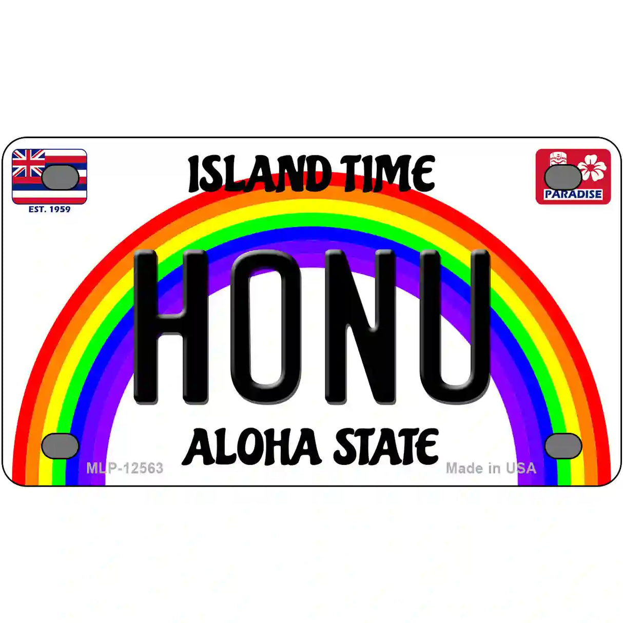 Honu Hawaii Novelty Metal License Plate 4" x 2.2" (MLP)