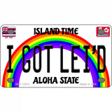 I Got Leid Hawaii Novelty Metal License Plate 4" x 2.2" (MLP)