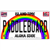 Paddleboard Hawaii Novelty Metal License Plate 4" x 2.2" (MLP)