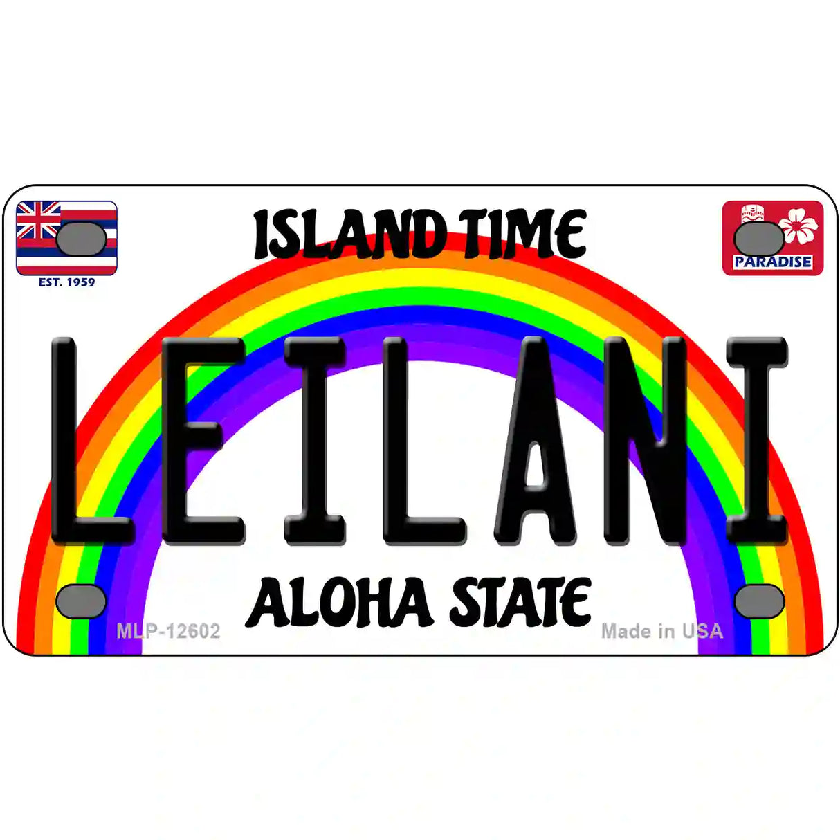 Leilani Hawaii Novelty Metal License Plate