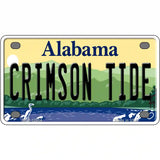 Crimson Tide Novelty Metal License Plate 4" x 2.2" (MLP)