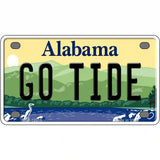 Go Tide Novelty Metal License Plate 4" x 2.2" (MLP)