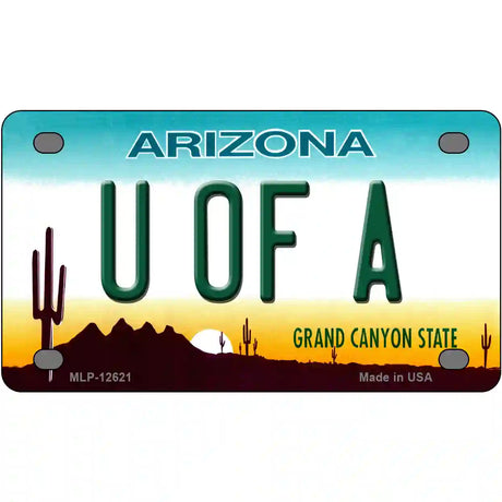 Univ of Arizona Novelty Metal License Plate 4" x 2.2" (MLP)