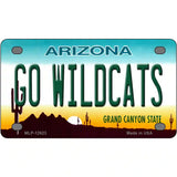 Go Wildcats Novelty Metal License Plate 4" x 2.2" (MLP)