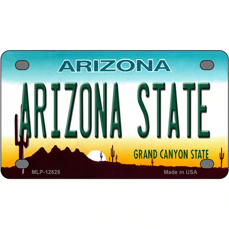 Arizona State Novelty Metal License Plate 4" x 2.2" (MLP)