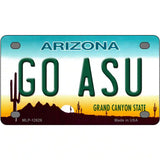 Go Arizona State Novelty Metal License Plate 4" x 2.2" (MLP)