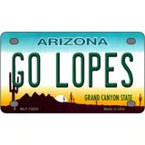 Go Lopes Novelty Metal License Plate 4" x 2.2" (MLP)