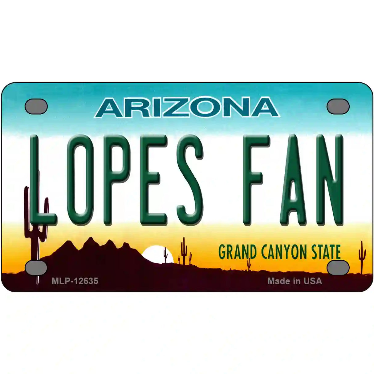 Lopes Fan Novelty Metal License Plate 4" x 2.2" (MLP)