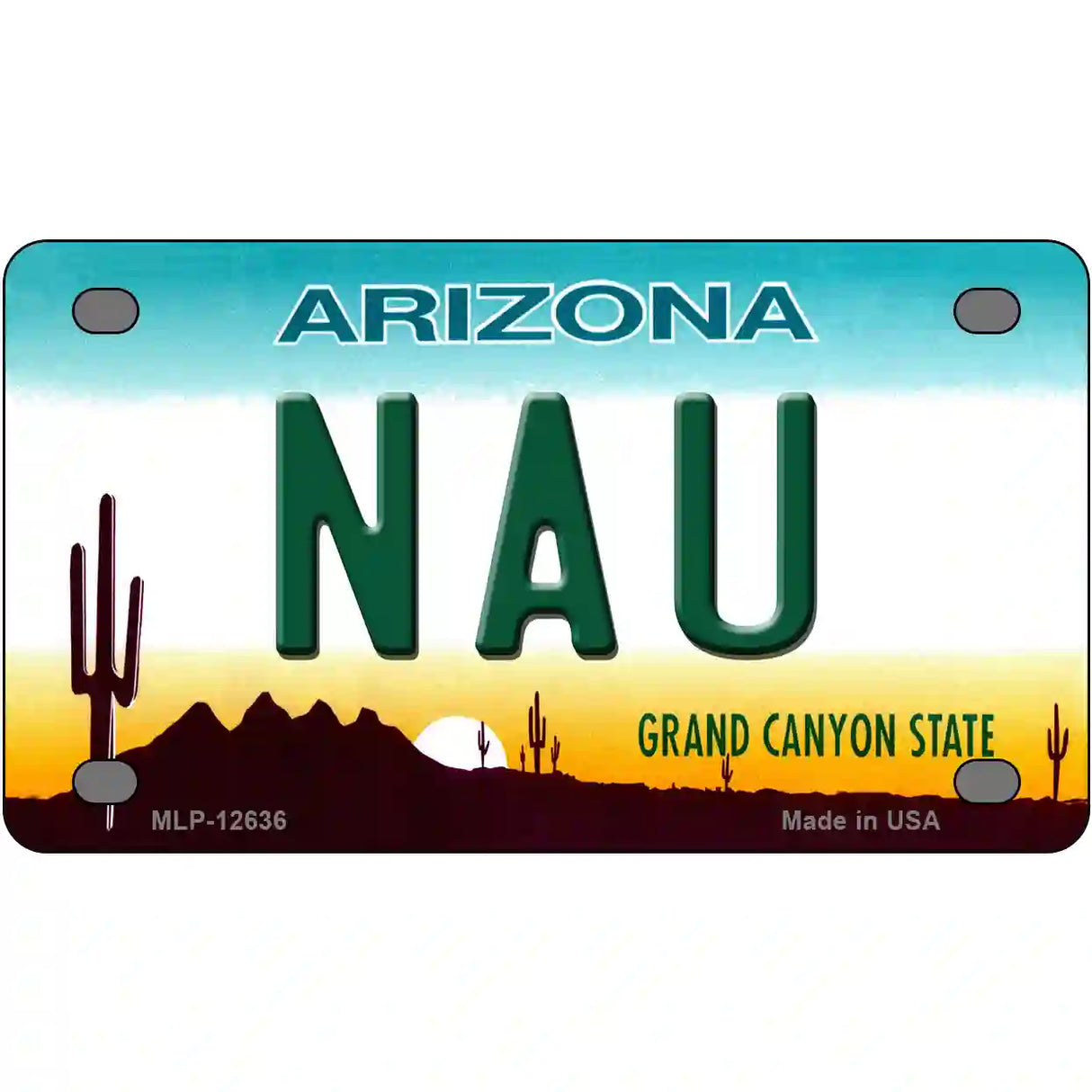 Northern Arizona Univ Novelty Metal License Plate 4" x 2.2" (MLP)