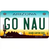 Go Northern Arizona Univ Novelty Metal License Plate 4" x 2.2" (MLP)