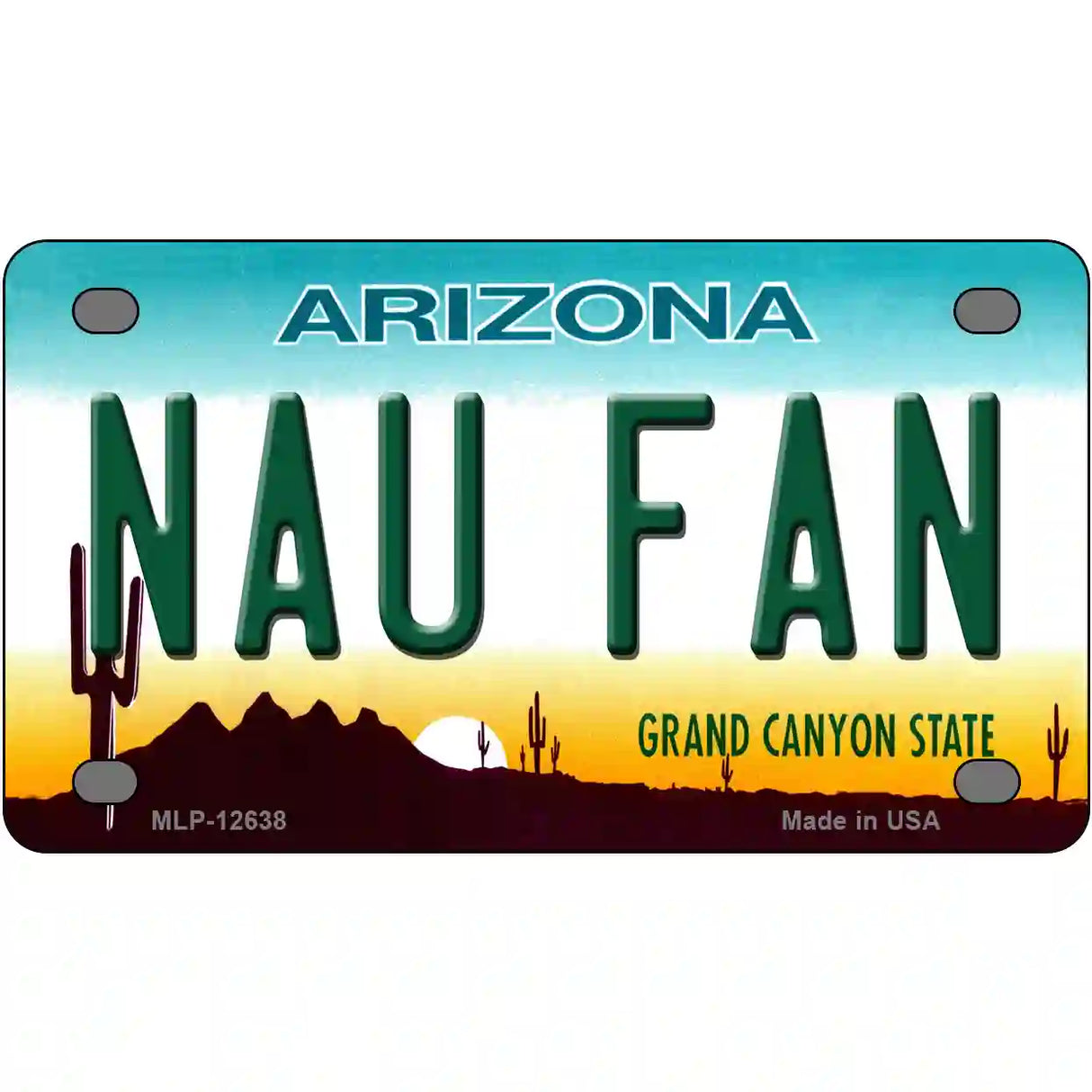 Northern Arizona Univ Fan Novelty Metal License Plate 4" x 2.2" (MLP)