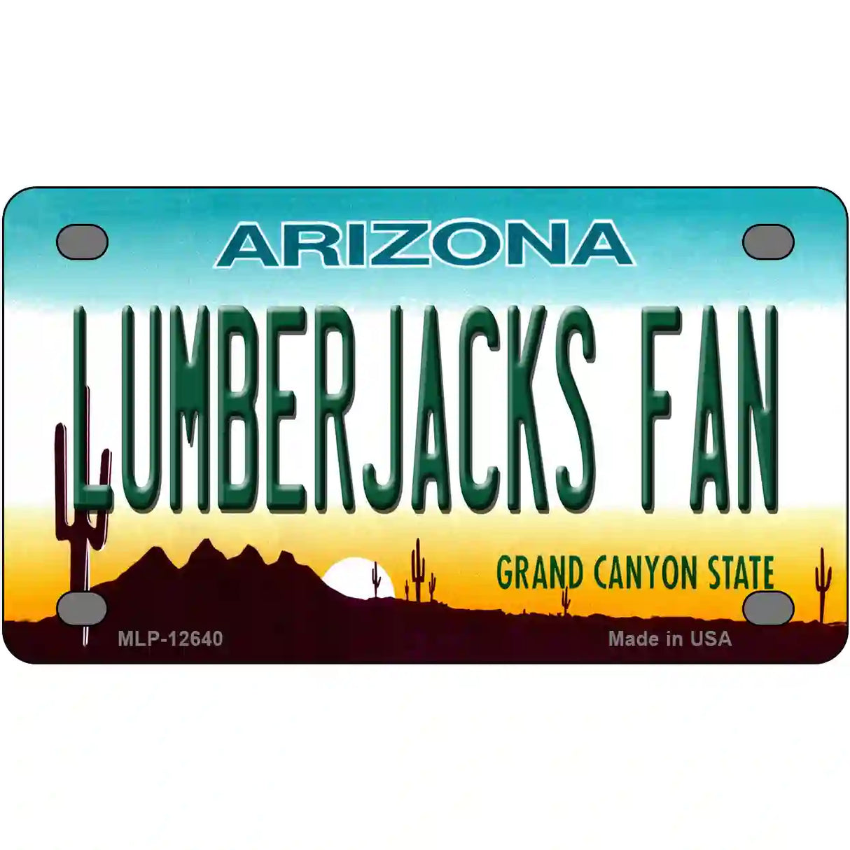 Lumberjacks Fan Novelty Metal License Plate 4" x 2.2" (MLP)