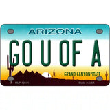 Go Univ of Arizona Novelty Metal License Plate 4" x 2.2" (MLP)