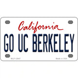 Go UC Berkeley Novelty Metal License Plate 4" x 2.2" (MLP)