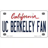 UC Berkeley Fan Novelty Metal License Plate 4" x 2.2" (MLP)