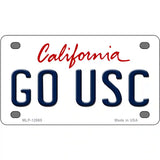 Go USC Novelty Metal License Plate 4" x 2.2" (MLP)