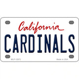 Cardinals Novelty Metal License Plate 4" x 2.2" (MLP)