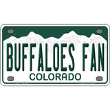 Buffaloes Fan Novelty Metal License Plate 4" x 2.2" (MLP)