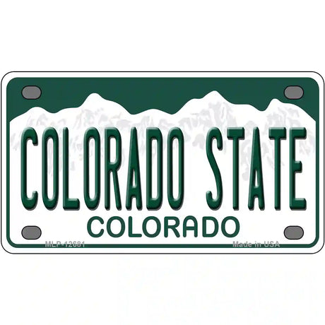 Colorado State Novelty Metal License Plate 4" x 2.2" (MLP)