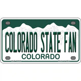 Colorado State Fan Novelty Metal License Plate 4" x 2.2" (MLP)