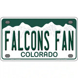 Falcons Fan Novelty Metal License Plate 4" x 2.2" (MLP)