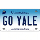 Go Yale Novelty Metal License Plate 4" x 2.2" (MLP)