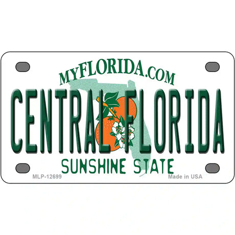 Central Florida Novelty Metal License Plate 4" x 2.2" (MLP)