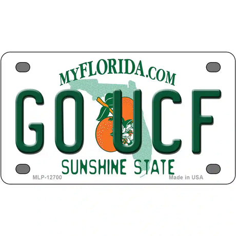 Go UCF Novelty Metal License Plate 4" x 2.2" (MLP)