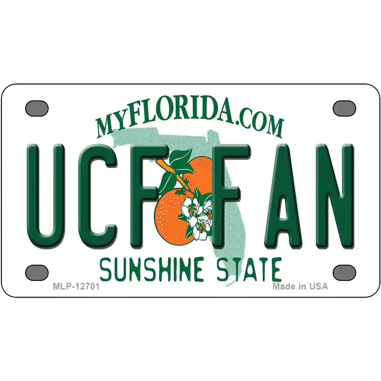 UCF Fan Novelty Metal License Plate 4" x 2.2" (MLP)