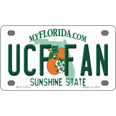 UCF Fan Novelty Metal License Plate 4" x 2.2" (MLP)