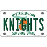 Knights Novelty Metal License Plate 4" x 2.2" (MLP)