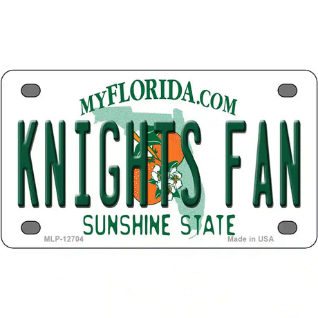 Knights Fan Novelty Metal License Plate 4" x 2.2" (MLP)