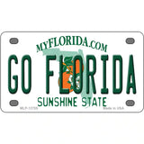 Go Florida Novelty Metal License Plate 4" x 2.2" (MLP)