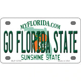 Go Florida State Novelty Metal License Plate 4" x 2.2" (MLP)