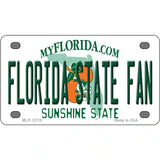 Florida State Fan Novelty Metal License Plate 4" x 2.2" (MLP)