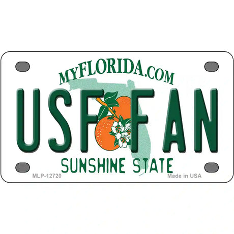 USF Fan Novelty Metal License Plate 4" x 2.2" (MLP)